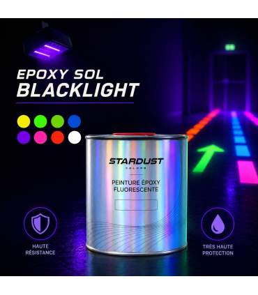 Pintura epoxi fluorescente invisible bajo luz negra UV2329