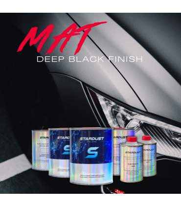 Kit completo de pintura para coche en negro mate intenso