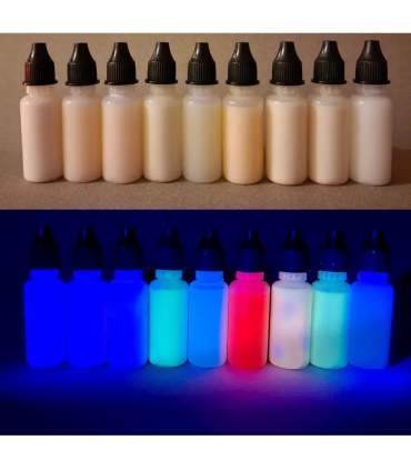 Tinta fluorescente invisible a la luz ultravioleta: marcado discreto y seguridad bajo luz negra