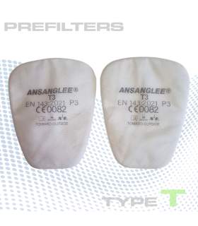 Prefiltro P3 para mascarilla respiratoria profesional para pintura de automóviles