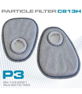 Filtro de partículas P3 profesional para mascarilla respiratoria para pintar y lijar