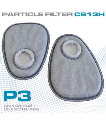 Filtro de partículas P3 profesional para mascarilla respiratoria para pintar y lijar