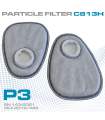Filtro de partículas P3 profesional para mascarilla respiratoria para pintar y lijar