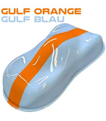 Pintura GULFORANGE y GULFBLAU