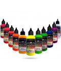 Serie Fluorescente 1L - 11 pinturas Acrílicas-PU para aerógrafo