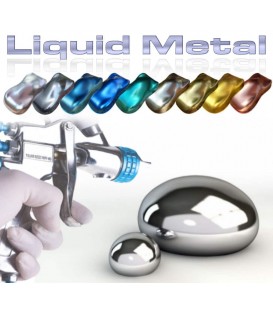 Pintura Liquid Metal - efecto metal pulido