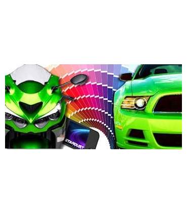 Pintura epoxi metalizada para llantas