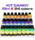 Conjunto de 24 colorantes Candy concentrados en 69 ml