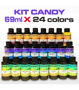 Conjunto de 24 colorantes Candy concentrados en 69 ml