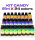 Conjunto de 24 colorantes Candy concentrados en 69 ml