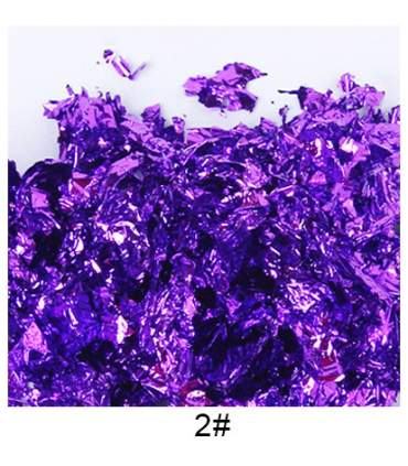 Hojas metalizadas en copos - 10 colores x 5 gramos