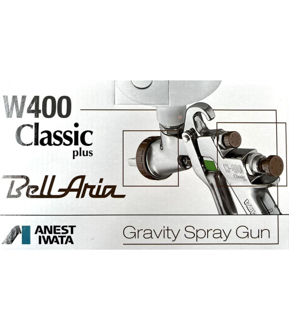 MALETÍN 2 PISTOLAS IWATA - W-400 BELLARIA 1.4mm + W-400 WBX 1.3mm