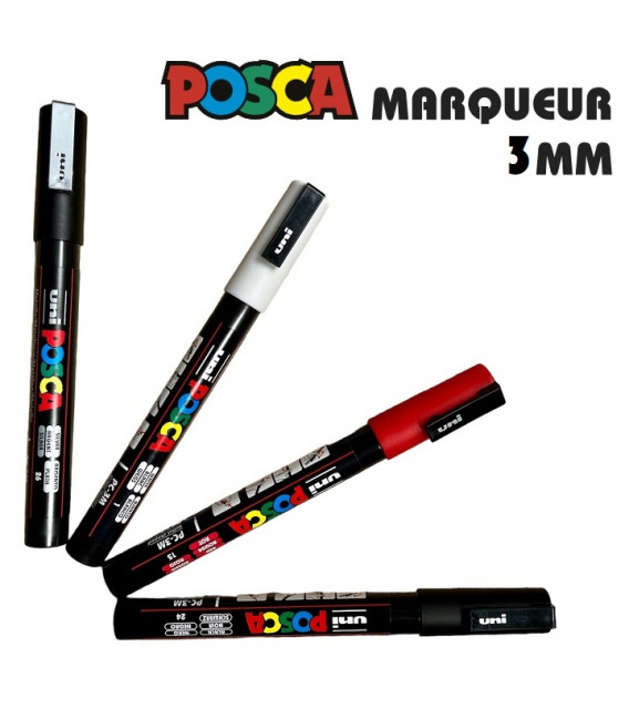 Marcador de pintura POSCA – Rotulador de punta fina de 1,2 mm en 4 colores