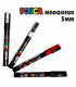 Marcador de pintura POSCA – Rotulador de punta fina de 1,2 mm en 4 colores