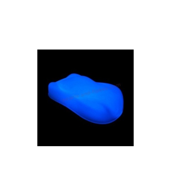 Pintura fosforescent para automovil (uretano) 250ml azul
