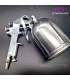 Pistola pulverizadora de pintura W71 de 400 ml y 1,3 mm con depósito giratorio de 360°