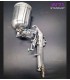 Pistola pulverizadora de pintura W71 de 400 ml y 1,3 mm con depósito giratorio de 360°