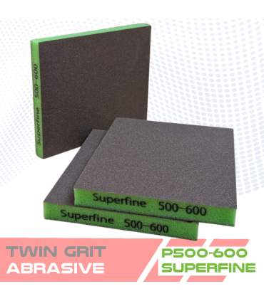 Esponjas abrasivas de espuma de doble cara TWIN GRIT – 5 granos de lijado