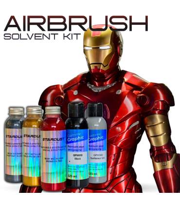 Kit de pintura para pintar IRON MAN en rojo y dorado – Aerosol o aerógrafo