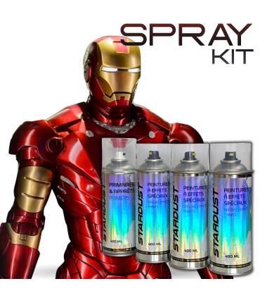 Kit de pintura para pintar IRON MAN en rojo y dorado – Aerosol o aerógrafo
