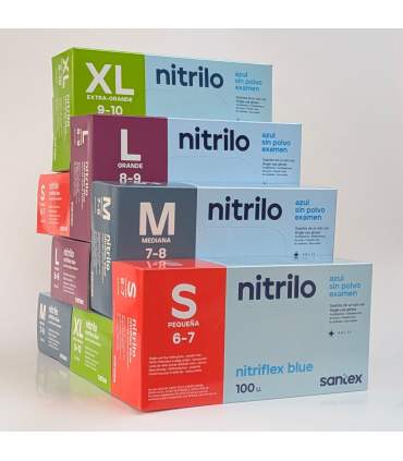Guantes desechables de nitrilo (x100)