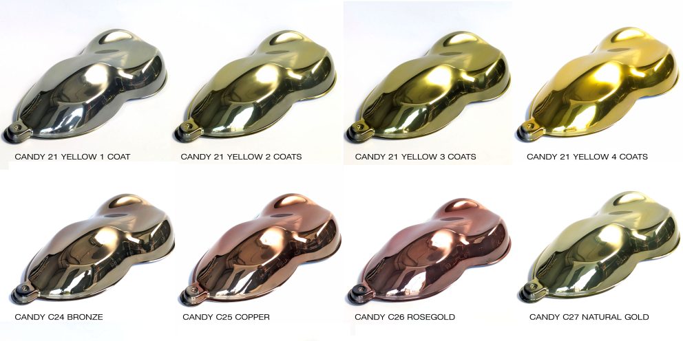 Cómo obtener colores dorados con efecto espejo con la pintura NeoChrome y colorantes dorados