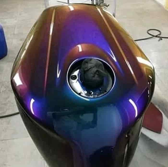 Pintar piezas de moto